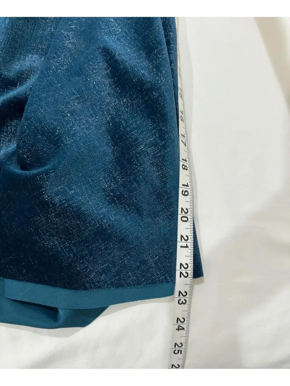 Free People Shatter Shine Turquoise Blue Velvet Mini Tube Dress Small Pockets